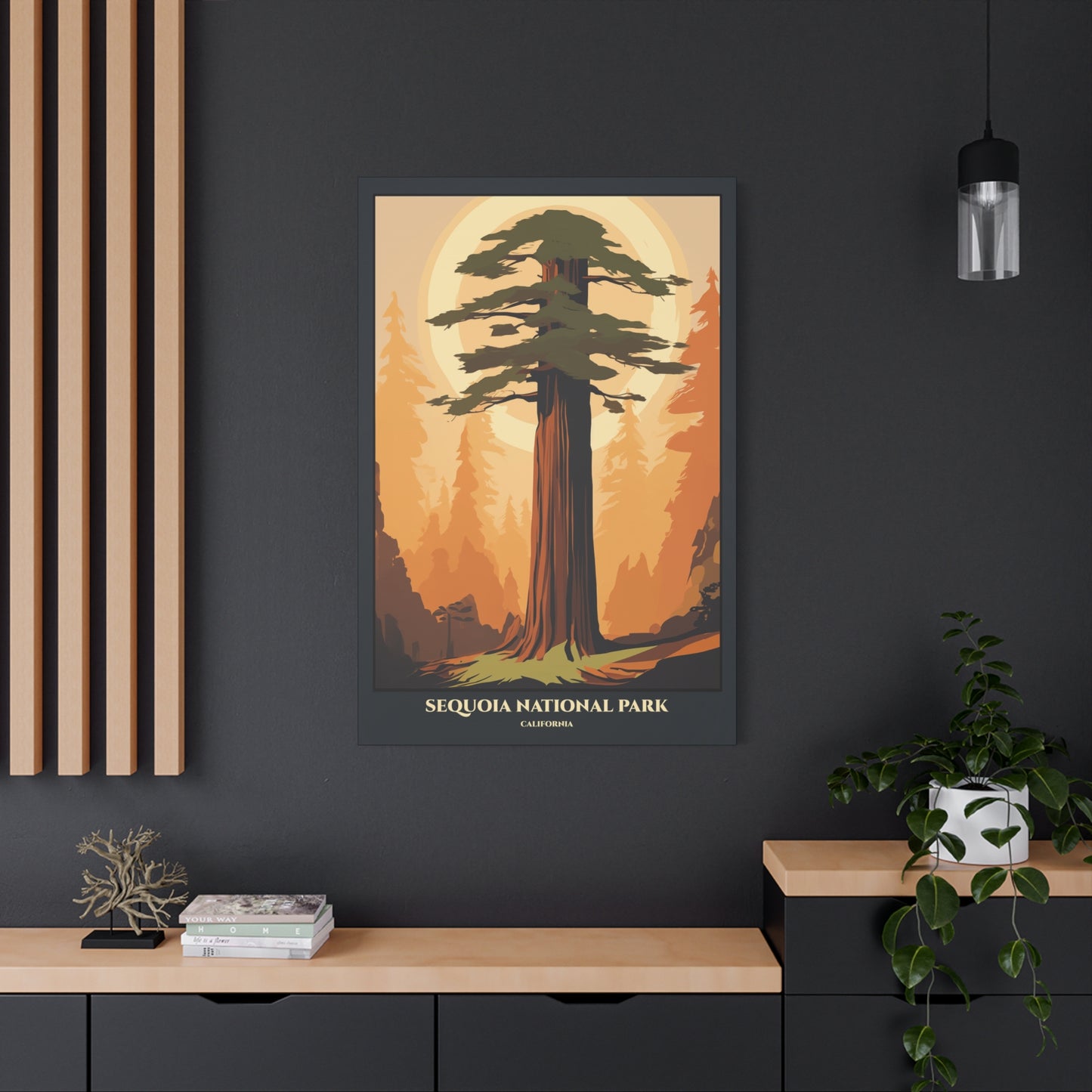 "Sequoia National Park Poster - California Matte Stretched Canvas Wall Art" Matte Canvas, Stretched, 1.25"