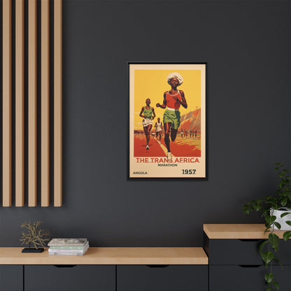 Trans-Africa Marathon 1957 Vintage Poster | Fine Art Print