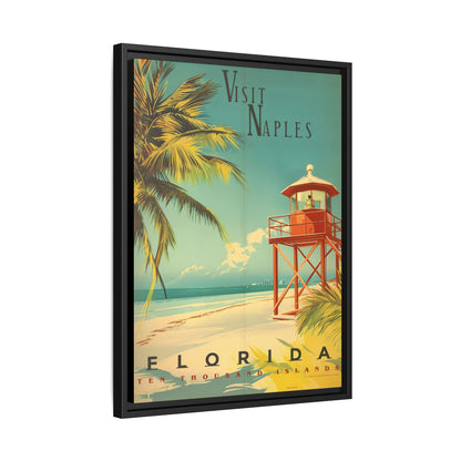 Naples Florida Vintage Beach Poster | Museum-Quality Fine Art Print