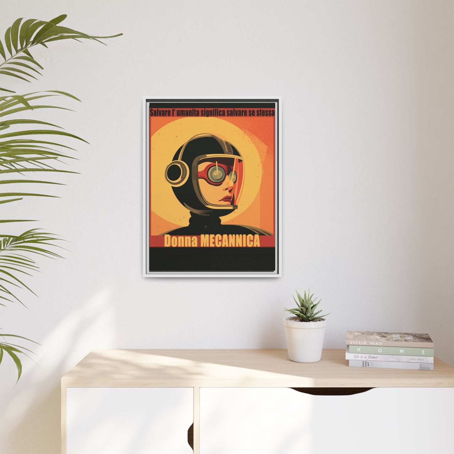 Donna Meccanica Retro Sci-Fi Vintage Poster | Museum-Quality Fine Art Print
