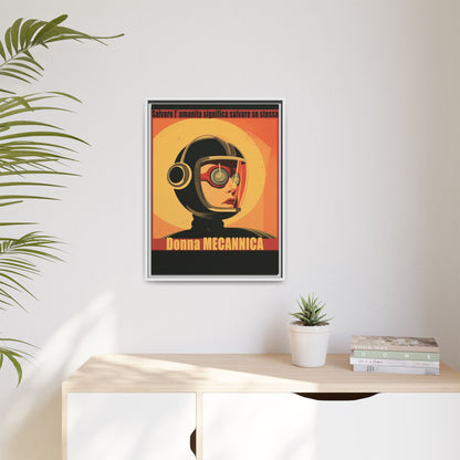 Donna Meccanica Retro Sci-Fi Vintage Poster | Museum-Quality Fine Art Print