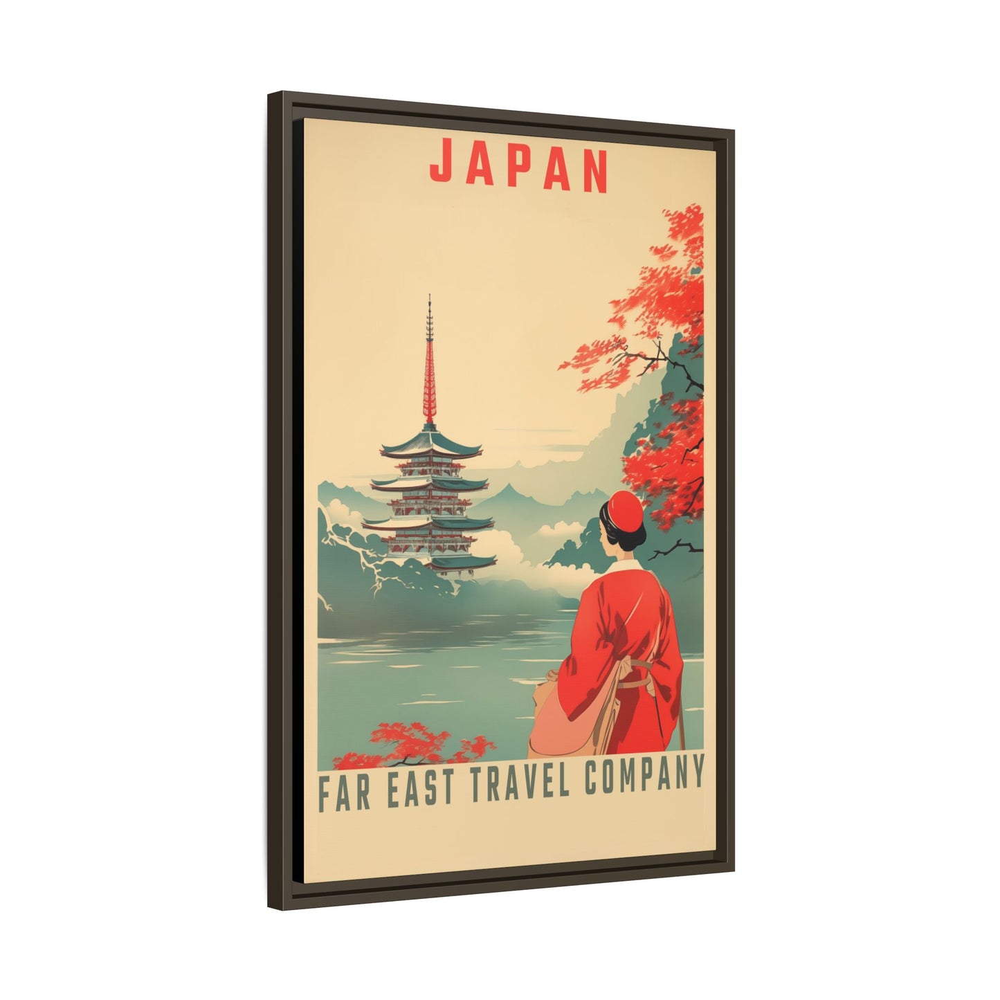 Japan Far East Travel Company Vintage Poster | Museum-Quality Fine Art Print