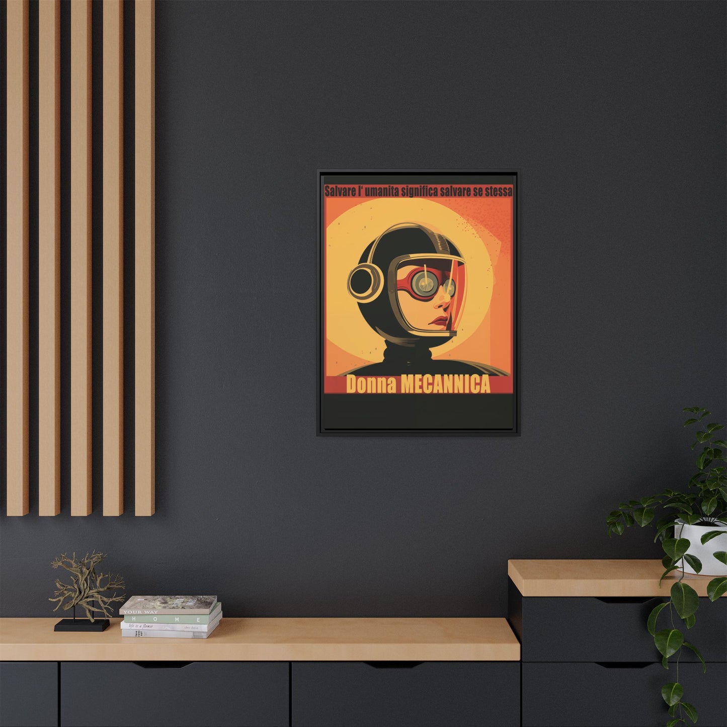 Donna Meccanica Retro Sci-Fi Vintage Poster | Museum-Quality Fine Art Print