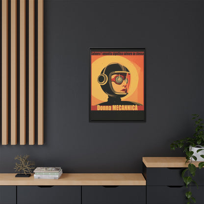 Donna Meccanica Retro Sci-Fi Vintage Poster | Museum-Quality Fine Art Print