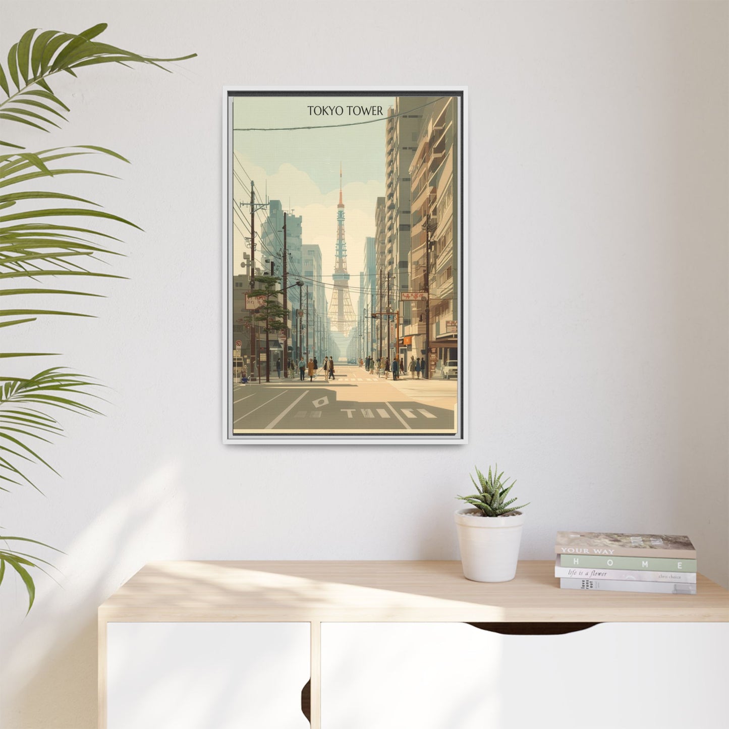 Tokyo Tower Vintage Travel Poster | Museum-Quality Fine Art Print