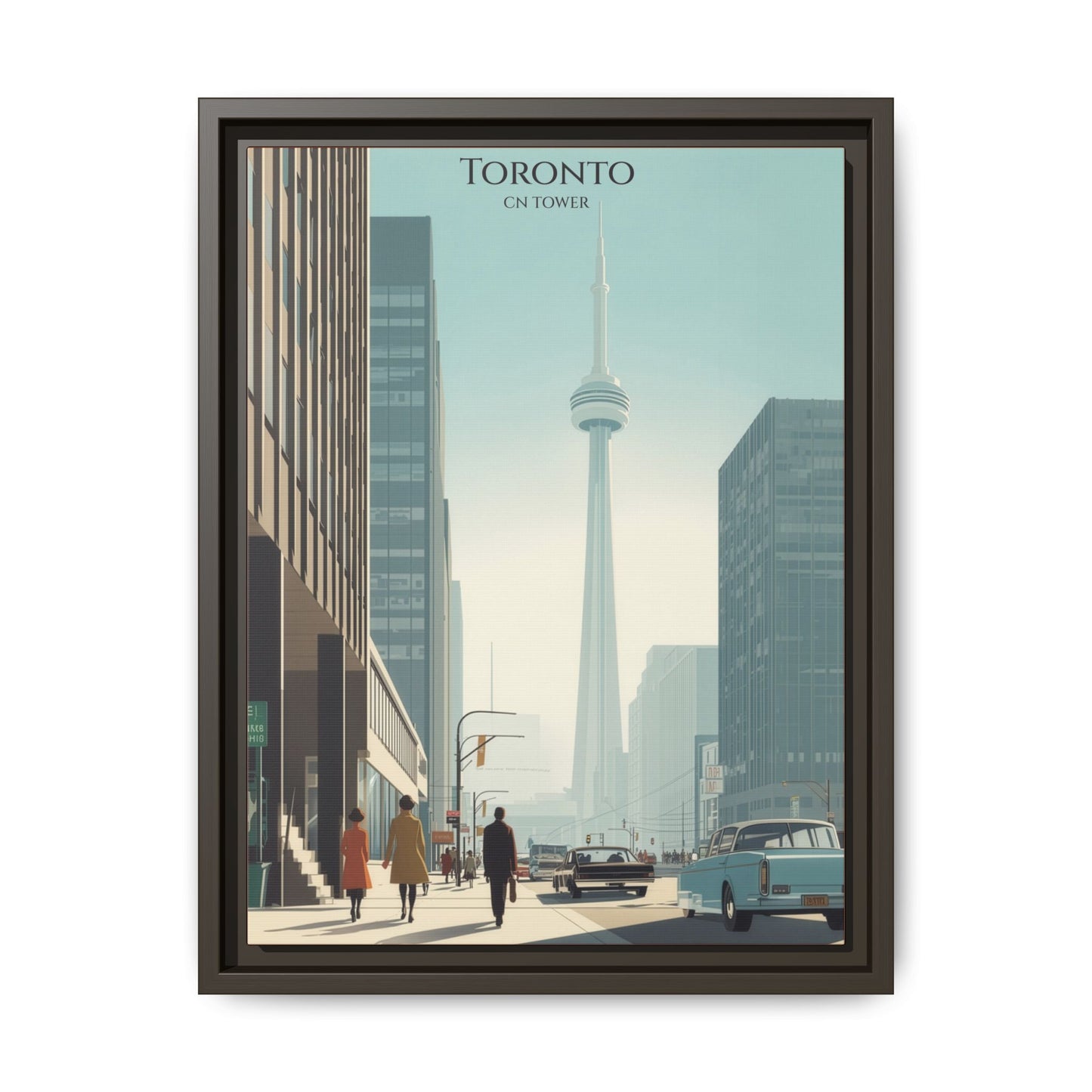 Toronto CN Tower Vintage Travel Poster | Museum-Quality Fine Art Print
