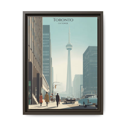 Toronto CN Tower Vintage Travel Poster | Museum-Quality Fine Art Print
