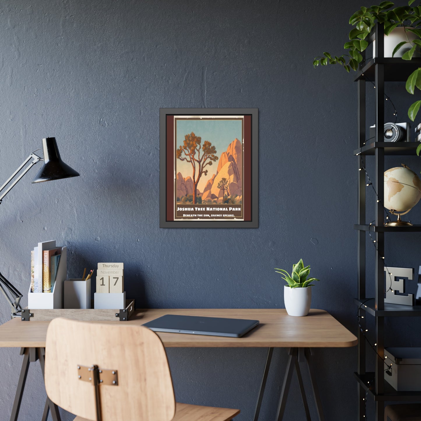 Framed Poster — Joshua Tree National Park Vintage Travel Art