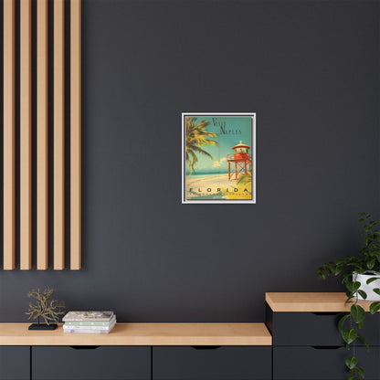 Naples Florida Vintage Beach Poster | Museum-Quality Fine Art Print