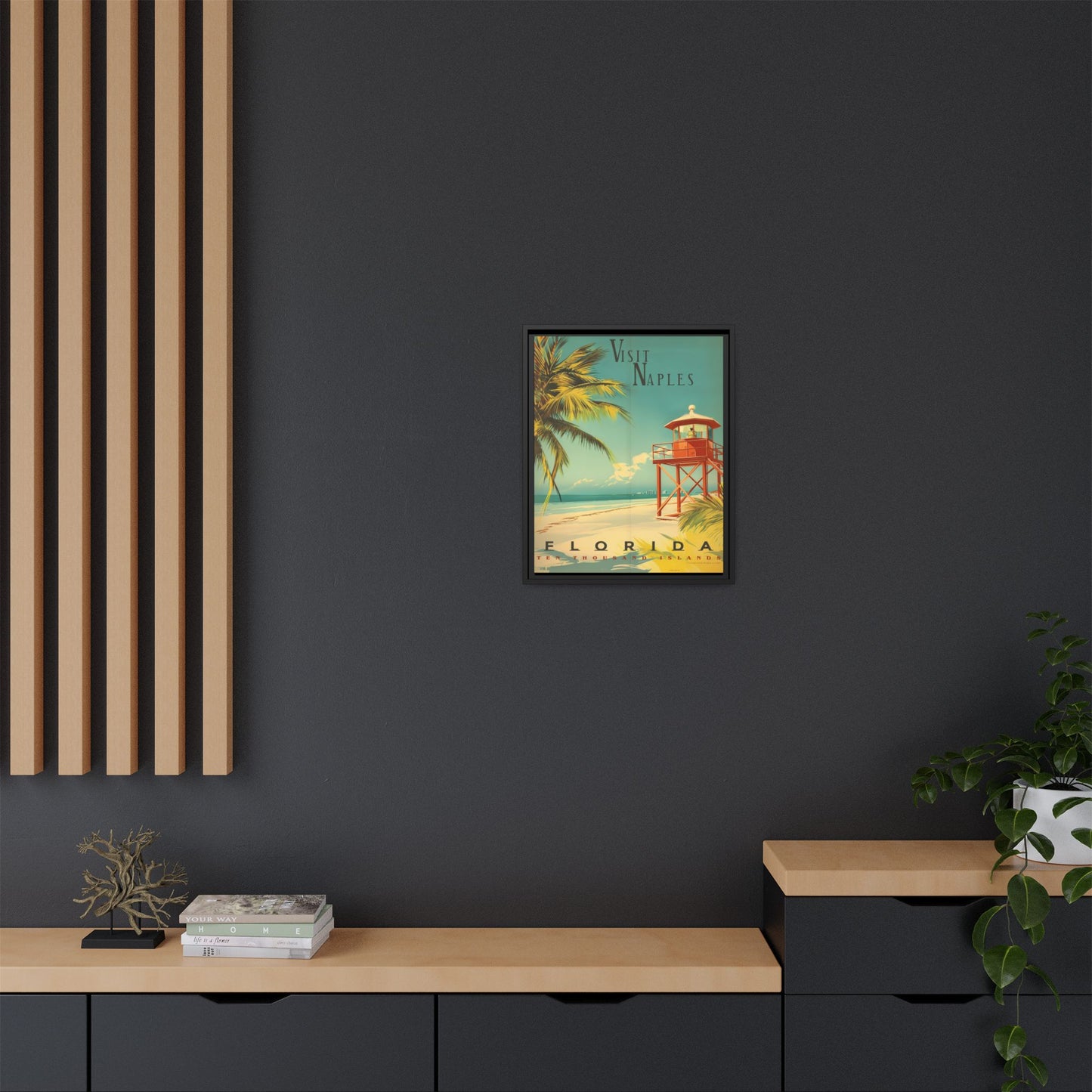 Naples Florida Vintage Beach Poster | Museum-Quality Fine Art Print