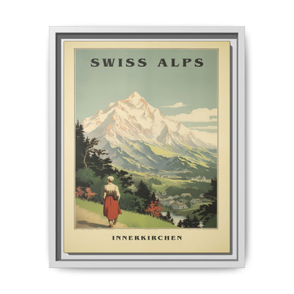 Swiss Alps Vintage Travel Poster | Fine Art Print