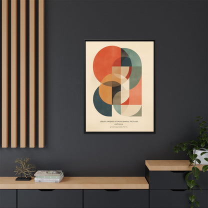 Abstract Geometric Art Print Vintage Poster | Museum-Quality Fine Art Print