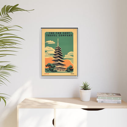 Japan Pagoda Vintage Poster | Museum-Quality Fine Art Print
