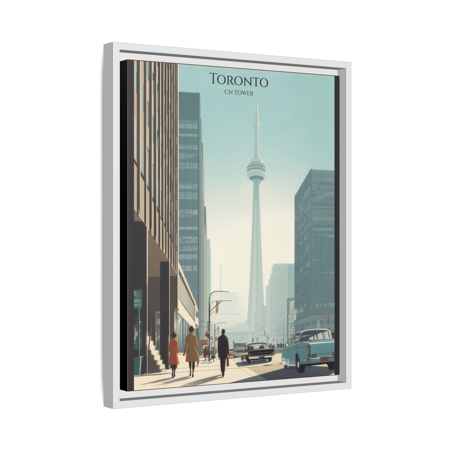 Toronto CN Tower Vintage Travel Poster | Museum-Quality Fine Art Print