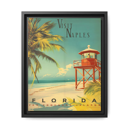 Naples Florida Vintage Beach Poster | Museum-Quality Fine Art Print