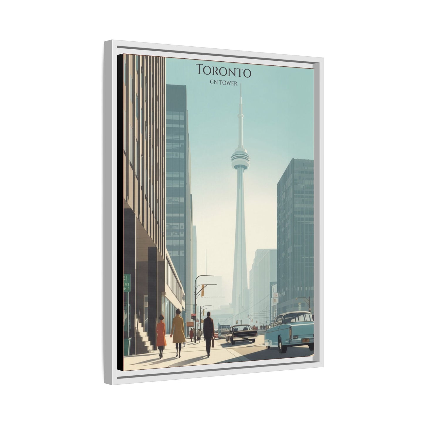 Toronto CN Tower Vintage Travel Poster | Museum-Quality Fine Art Print