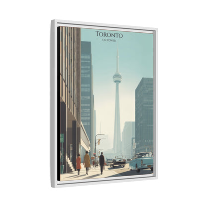 Toronto CN Tower Vintage Travel Poster | Museum-Quality Fine Art Print