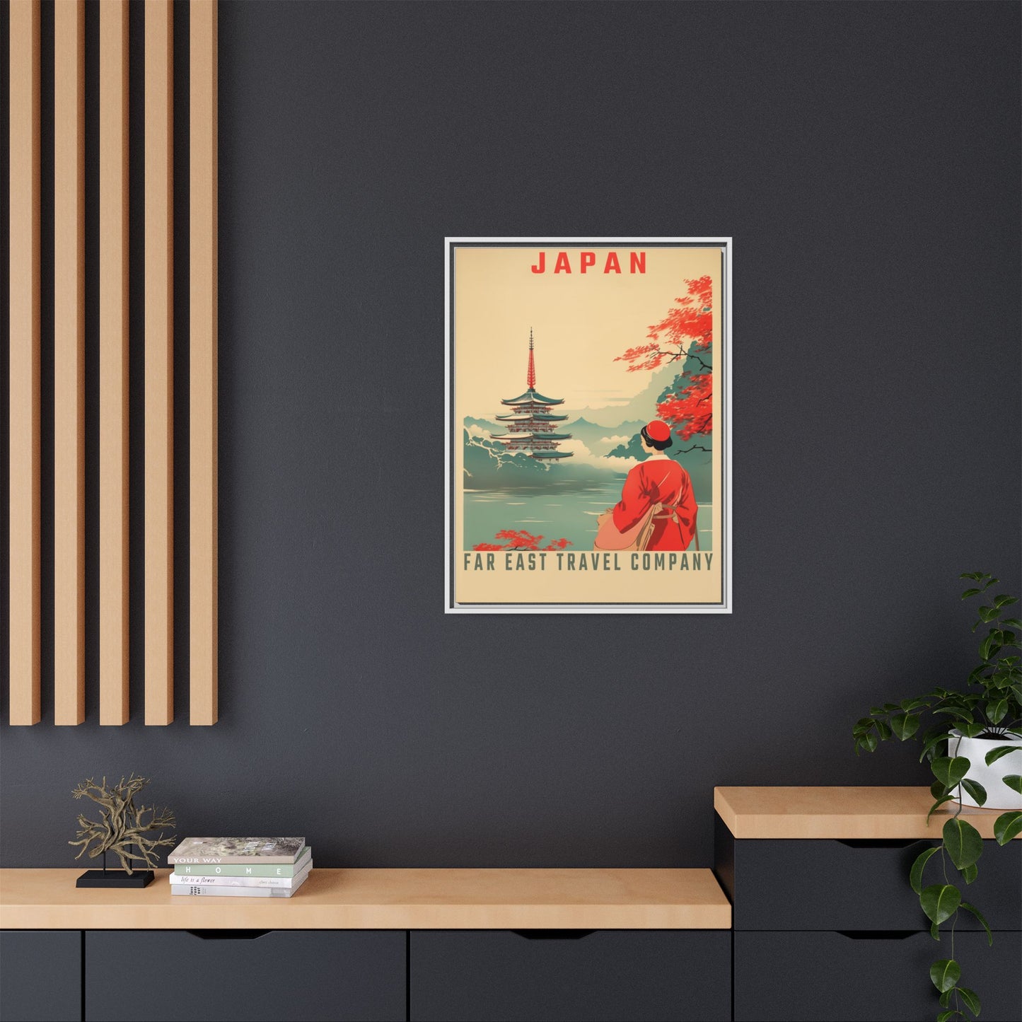 Japan Far East Travel Company Vintage Poster | Museum-Quality Fine Art Print
