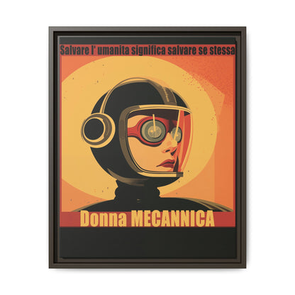 Donna Meccanica Retro Sci-Fi Vintage Poster | Museum-Quality Fine Art Print