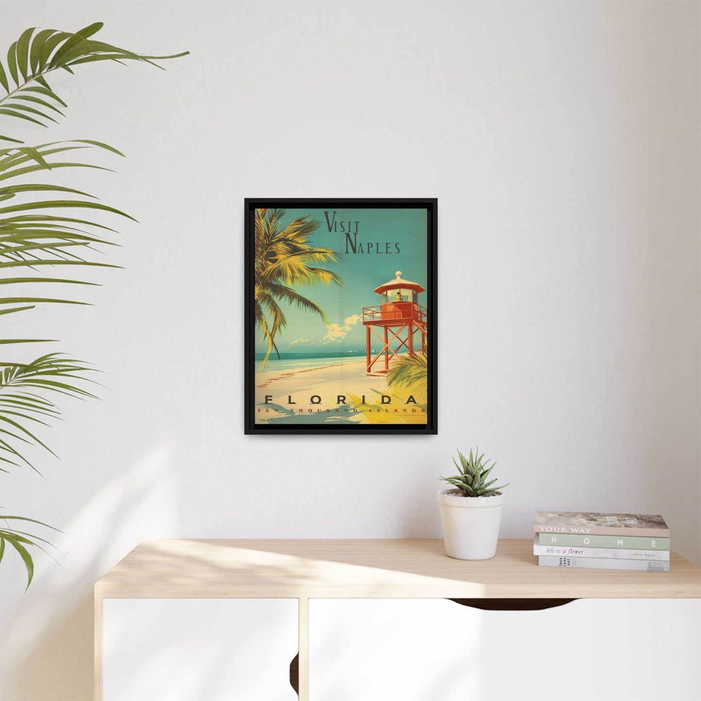 Naples Florida Vintage Beach Poster | Museum-Quality Fine Art Print