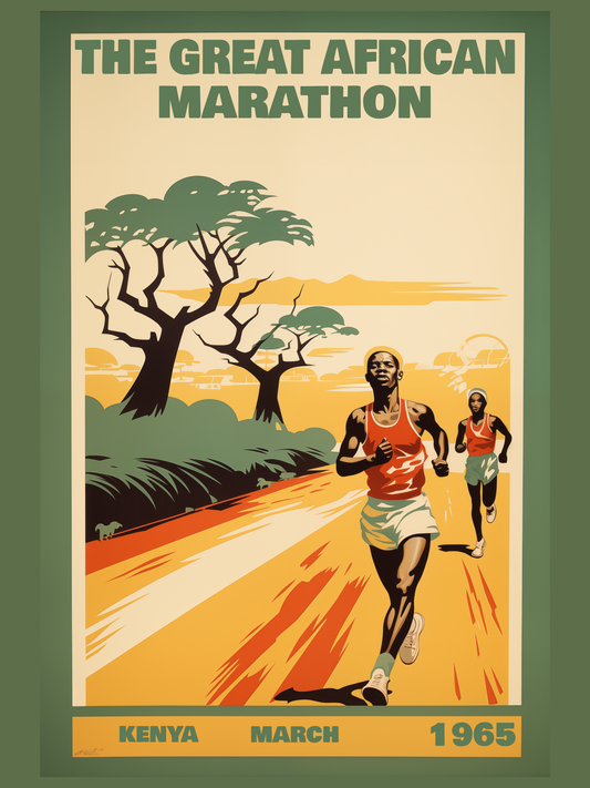 "The Great African Marathon – 1965 Vintage Kenya Digital download"