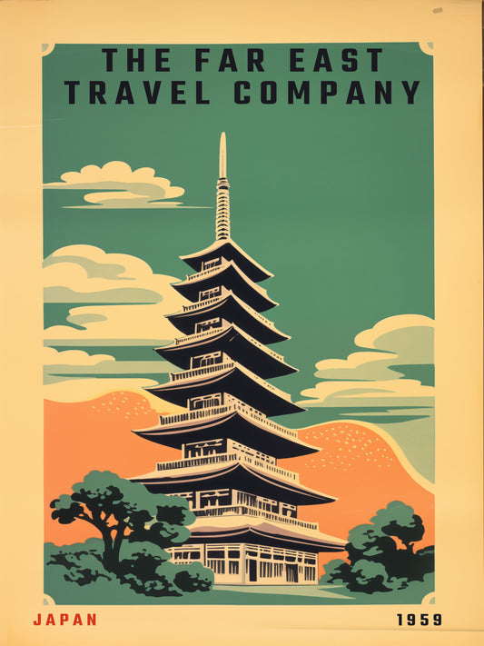 "The Far East Travel Company - Japan 1959 Vintage Digital download"