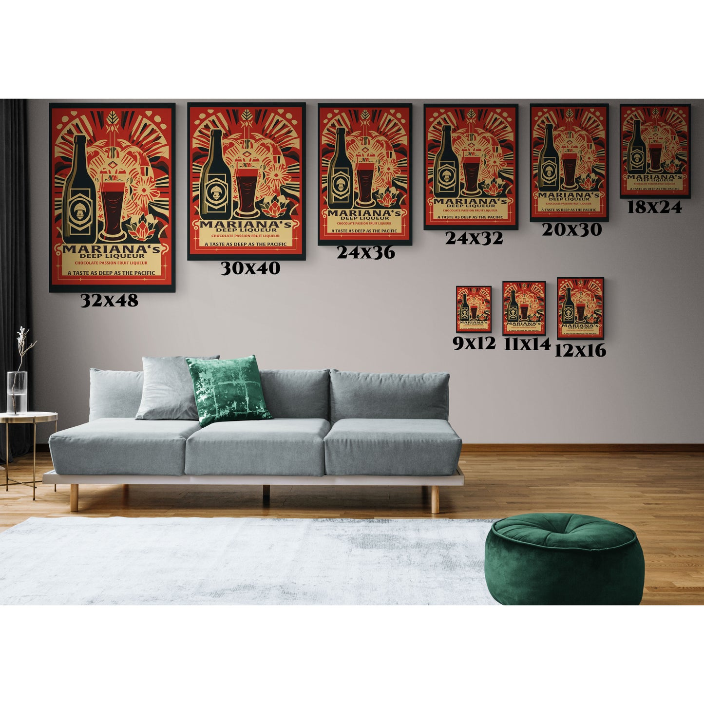 "Mariana’s Deep Liqueur Chocolate Passionfruit Canvas" Matte Canvas, Stretched, 1.25"